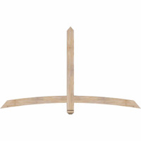 72"W x 42"H x 3 1/2"D x 3 1/2"F, 14/12 Pitch, Bellingham Smooth Timber Gable Bracket, Douglas Fir