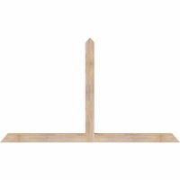 72"W x 42"H x 3 1/2"D x 3 1/2"F, 14/12 Pitch, Portland Smooth Timber Gable Bracket, Douglas Fir