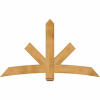 72"W x 42"H x 04"D x 6"F, 14/12 Pitch, Alberta Rough Sawn Timber Gable Bracket, Western Red Cedar