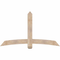 72"W x 42"H x 3 1/2"D x 5 1/2"F, 14/12 Pitch, Bellingham Smooth Timber Gable Bracket, Douglas Fir