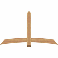 72"W x 42"H x 3 1/2"D x 5 1/2"F, 14/12 Pitch, Bellingham Smooth Timber Gable Bracket, Western Red Cedar