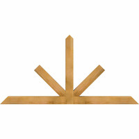 72"W x 36"H x 04"D x 4"F, 12/12 Pitch, Saratoga Rough Sawn Timber Gable Bracket, Western Red Cedar