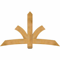 72"W x 42"H x 04"D x 6"F, 14/12 Pitch, Davenport Rough Sawn Timber Gable Bracket, Western Red Cedar