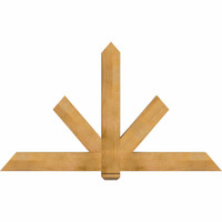 72"W x 42"H x 04"D x 6"F, 14/12 Pitch, Kennewick Rough Sawn Timber Gable Bracket, Western Red Cedar
