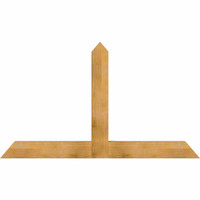 72"W x 42"H x 04"D x 6"F, 14/12 Pitch, Portland Rough Sawn Timber Gable Bracket, Western Red Cedar