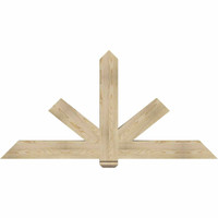 72"W x 36"H x 04"D x 6"F, 12/12 Pitch, Kennewick Rough Sawn Timber Gable Bracket, Douglas Fir