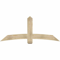72"W x 30"H x 04"D x 6"F, 10/12 Pitch, Bellingham Rough Sawn Timber Gable Bracket, Douglas Fir