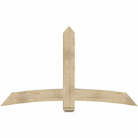 72"W x 42"H x 06"D x 6"F, 14/12 Pitch, Bellingham Rough Sawn Timber Gable Bracket, Douglas Fir
