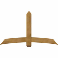 72"W x 42"H x 06"D x 6"F, 14/12 Pitch, Bellingham Rough Sawn Timber Gable Bracket, Western Red Cedar