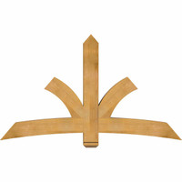 72"W x 42"H x 06"D x 6"F, 14/12 Pitch, Davenport Rough Sawn Timber Gable Bracket, Western Red Cedar