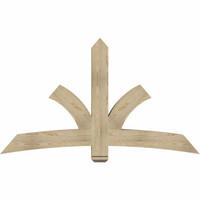 72"W x 42"H x 06"D x 6"F, 14/12 Pitch, Davenport Rough Sawn Timber Gable Bracket, Douglas Fir