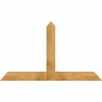 72"W x 42"H x 06"D x 6"F, 14/12 Pitch, Portland Rough Sawn Timber Gable Bracket, Western Red Cedar