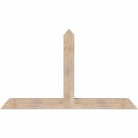 72"W x 42"H x 5 1/2"D x 5 1/2"F, 14/12 Pitch, Portland Smooth Timber Gable Bracket, Douglas Fir
