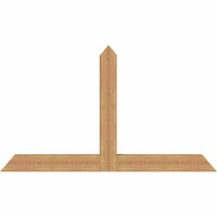 72"W x 42"H x 5 1/2"D x 5 1/2"F, 14/12 Pitch, Portland Smooth Timber Gable Bracket, Western Red Cedar