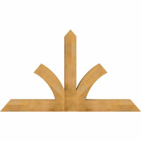 72"W x 42"H x 06"D x 6"F, 14/12 Pitch, Richland Rough Sawn Timber Gable Bracket, Western Red Cedar