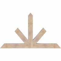 72"W x 42"H x 5 1/2"D x 5 1/2"F, 14/12 Pitch, Saratoga Smooth Timber Gable Bracket, Douglas Fir