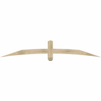 84"W x 14"H x 04"D x 4"F, 04/12 Pitch, Bellingham Rough Sawn Timber Gable Bracket, Douglas Fir