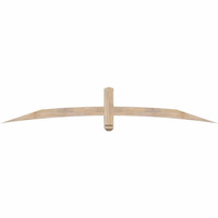 84"W x 14"H x 3 1/2"D x 3 1/2"F, 04/12 Pitch, Bellingham Smooth Timber Gable Bracket, Douglas Fir