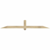84"W x 14"H x 04"D x 4"F, 04/12 Pitch, Eugene Rough Sawn Timber Gable Bracket, Douglas Fir