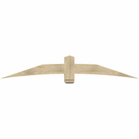 84"W x 14"H x 04"D x 6"F, 04/12 Pitch, Bellingham Rough Sawn Timber Gable Bracket, Douglas Fir