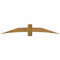84"W x 14"H x 04"D x 6"F, 04/12 Pitch, Bellingham Rough Sawn Timber Gable Bracket, Western Red Cedar