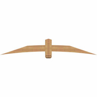 84"W x 14"H x 3 1/2"D x 5 1/2"F, 04/12 Pitch, Bellingham Smooth Timber Gable Bracket, Western Red Cedar