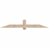 84"W x 14"H x 3 1/2"D x 5 1/2"F, 04/12 Pitch, Eugene Smooth Timber Gable Bracket, Douglas Fir