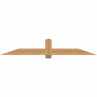 84"W x 14"H x 3 1/2"D x 5 1/2"F, 04/12 Pitch, Eugene Smooth Timber Gable Bracket, Western Red Cedar
