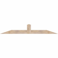 84"W x 14"H x 3 1/2"D x 5 1/2"F, 04/12 Pitch, Portland Smooth Timber Gable Bracket, Douglas Fir