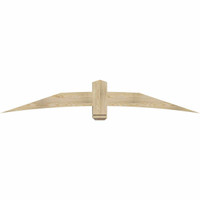 84"W x 14"H x 06"D x 6"F, 04/12 Pitch, Bellingham Rough Sawn Timber Gable Bracket, Douglas Fir