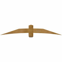 84"W x 14"H x 06"D x 6"F, 04/12 Pitch, Bellingham Rough Sawn Timber Gable Bracket, Western Red Cedar