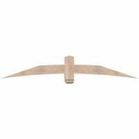 84"W x 14"H x 5 1/2"D x 5 1/2"F, 04/12 Pitch, Bellingham Smooth Timber Gable Bracket, Douglas Fir