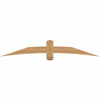 84"W x 14"H x 5 1/2"D x 5 1/2"F, 04/12 Pitch, Bellingham Smooth Timber Gable Bracket, Western Red Cedar