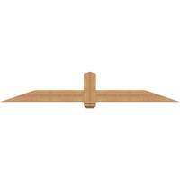84"W x 14"H x 5 1/2"D x 5 1/2"F, 04/12 Pitch, Eugene Smooth Timber Gable Bracket, Western Red Cedar