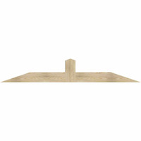 84"W x 14"H x 06"D x 6"F, 04/12 Pitch, Portland Rough Sawn Timber Gable Bracket, Douglas Fir