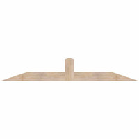 84"W x 14"H x 5 1/2"D x 5 1/2"F, 04/12 Pitch, Portland Smooth Timber Gable Bracket, Douglas Fir