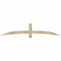 84"W x 17"H x 04"D x 4"F, 05/12 Pitch, Bellingham Rough Sawn Timber Gable Bracket, Douglas Fir