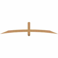 84"W x 17"H x 3 1/2"D x 3 1/2"F, 05/12 Pitch, Bellingham Smooth Timber Gable Bracket, Western Red Cedar