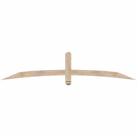 84"W x 17"H x 3 1/2"D x 3 1/2"F, 05/12 Pitch, Bellingham Smooth Timber Gable Bracket, Douglas Fir