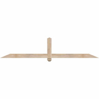 84"W x 17"H x 3 1/2"D x 3 1/2"F, 05/12 Pitch, Eugene Smooth Timber Gable Bracket, Douglas Fir