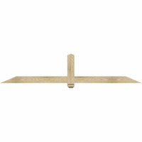 84"W x 17"H x 04"D x 4"F, 05/12 Pitch, Eugene Rough Sawn Timber Gable Bracket, Douglas Fir