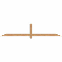 84"W x 17"H x 3 1/2"D x 3 1/2"F, 05/12 Pitch, Eugene Smooth Timber Gable Bracket, Western Red Cedar
