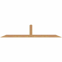84"W x 17"H x 3 1/2"D x 3 1/2"F, 05/12 Pitch, Portland Smooth Timber Gable Bracket, Western Red Cedar