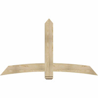 72"W x 42"H x 04"D x 6"F, 14/12 Pitch, Bellingham Rough Sawn Timber Gable Bracket, Douglas Fir