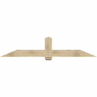 84"W x 17"H x 04"D x 6"F, 05/12 Pitch, Eugene Rough Sawn Timber Gable Bracket, Douglas Fir