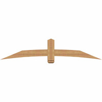 84"W x 17"H x 3 1/2"D x 5 1/2"F, 05/12 Pitch, Bellingham Smooth Timber Gable Bracket, Western Red Cedar