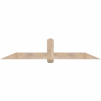 84"W x 17"H x 3 1/2"D x 5 1/2"F, 05/12 Pitch, Eugene Smooth Timber Gable Bracket, Douglas Fir