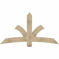 72"W x 39"H x 04"D x 6"F, 13/12 Pitch, Davenport Rough Sawn Timber Gable Bracket, Douglas Fir
