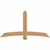 72"W x 39"H x 3 1/2"D x 5 1/2"F, 13/12 Pitch, Bellingham Smooth Timber Gable Bracket, Western Red Cedar