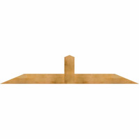 84"W x 17"H x 04"D x 6"F, 05/12 Pitch, Portland Rough Sawn Timber Gable Bracket, Western Red Cedar